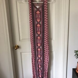 Women's Xhilaration Tribal Print Maxi Dress - S